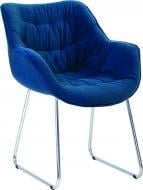 Стул обеденный Nowy Styl VENSAN CFS CHROME GD05 хром/синий