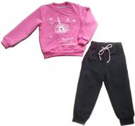 Спортивний костюм Маленькие люди для дівчинки р.98 рожево-сірий