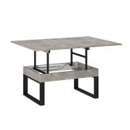 Стол-трансформер ART IN HEAD AeroLift 880(1200)x600x466мм ателье светлый/черный Стол-трансформер ART IN HEAD AeroLift 880(1200)x600x466мм ателье светлый/черный