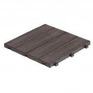 Декоративное модульное покрытие MultyHome Woodgrain 30х30х2.3 см 6 шт. коричневый