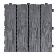 Декоративное модульное покрытие MultyHome Woodgrain 30х30х2.3 см 6 шт. светло-серый