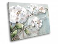 Картина Перламутровые цветы 3Д 40x30 см WallArt 54470-1.1