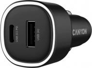 Автомобильное зарядное устройство Canyon OnDrive 85 PD 85W USB-A+USB-C Black (CNE-CCABR8AC)