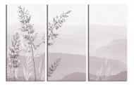 Картина модульная Дикая трава на фоне гор 120x80 см WallArt 54471-3.2