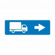Знак дорожный 5.31.2 Направление движения для грузовых автомобилей (II типоразмер) ГОСТ