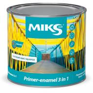 Грунт-эмаль MIKS Color 3 в 1 RAL 7024 графитно-серый полуглянец 2,3 кг