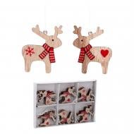 Набор игрушек Тайм Еко Олени d 40 мм 4 см 18 шт./уп.