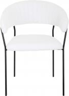 Стілець YORK UF TEDDY-14 55х55х78 см білий / чорний