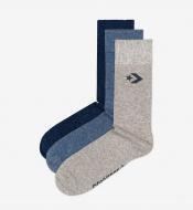 Шкарпетки Converse E745E-3010 р.39-42 сірий/блакитний/чорний 3 шт.