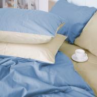 Наволочка Satin Premium 0845+ 0840 Evans 60x60 см блакитний/жовтий MirSon