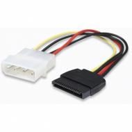 Кабель питания Manhattan Molex – SATA разноцветный (342766)