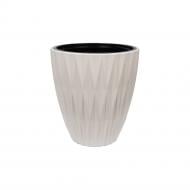 Горщик для квітів Caro 25 круглий білий 8,8 л Form Plastic