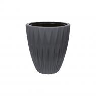 Горщик для квітів пластик Caro 30 круглий антрацит 15,5 л Form Plastic