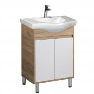 Тумба на ніжках Мойдодир Оріон 65 дуб крафт з умивальником Albatros 65 Тумба на ніжках Мойдодир Оріон 65 дуб крафт з умивальником Albatros 65