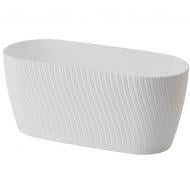 Горшок для цветов Mika box 27 овальный 101 Белая 2,65 л Form Plastic