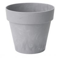 Горшок для цветов Ibiza beton 18 светлый бетон круглый светлый бетон 2,5 л Form Plastic