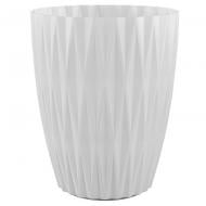 Горшок для цветов Caro Petit 21 белый круглый 101 Белая 8,5 л Form Plastic