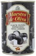 Маслины Maestro De Oliva с начинкой из сыром Фета 280 г