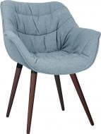 Стул обеденный с подлокотниками Nowy Styl VENSAN WOOD BLACK БУК 1.031 KL301 темно-коричневый/светло-серый