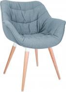 Стул обеденный с подлокотниками Nowy Styl VENSAN WOOD WHITE БУК 1.007 KL301 бук/светло-серый