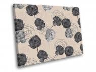 Картина Темные розы 3Д 40x30 см WallArt 54479-1.1