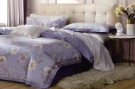Комплект постельного белья Daisy семейный сиреневый с желтым La Nuit