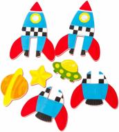 Игровой набор для ванной Meadow Kids 3D-модель Ракета 8 деталей MK 232