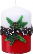 Свеча декоративная цилиндр 70х100 новогодняя Pako-If