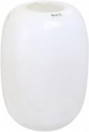 Ваза стеклянная Гутняр handmade 32 см бежевая