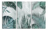 Картина модульная Красивые тропические листья 120x80 см WallArt 54482-3.2