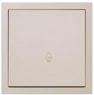 Кнопка звонка одноклавишный HausMark Juna песочный 7041-1888U2-103QC