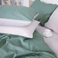 Наволочка Satin Premium 0844 +0840 Davies 60x60 см кремовий/зелений MirSon