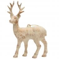 Декоративная новогодняя фигура Олень, 12,6 см, золотистый, пластик 004997