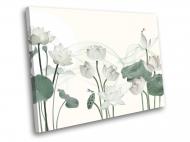 Картина Белый лотос 60x45 см WallArt 54485-1.2