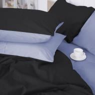 Наволочка Satin Premium 0848+0843 Robert 60x60 см серо-голубой/черный MirSon