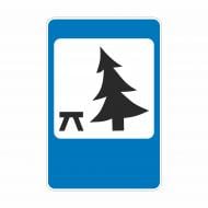 Знак дорожный GIS UKRAINE 6.15 Место отдыха (ІІ типоразмер) ГОСТ