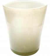 Ваза стеклянная Гутняр 23х19 см 24 см белий