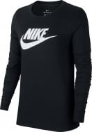 Футболка Nike W NSW TEE ESSNTL LS ICON FTRA BV6171-010 р.S чорний