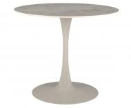 Стол обеденный Афина 900x900x760мм латте мрамор/капучино