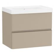 Тумба консольная Imprese OSSER 80 см, с умывальником капучино.