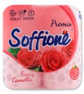 Туалетная бумага Soffipro Premio Aroma Камелия трехслойная 4 шт.