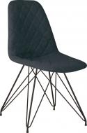 Стул обеденный Nowy Styl LIYA LF BLACK (BOX-1) RMB SORO-95 темно-серый / черный