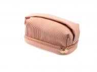 Косметичка KRAGO гофра розовая 14х10х26 см
