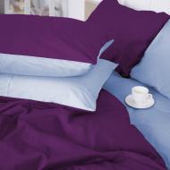 Наволочка Satin Premium 0845+0846 Beatrice 50x50 см голубой/фиолетовый MirSon
