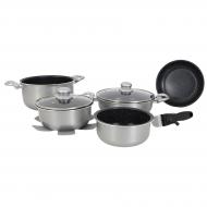 Набір посуду GIMEX Cookware Set induction 8 предметів Silver (6977227)