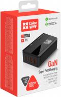 Сетевое зарядное устройство ColorWay Power Delivery GaN (2USB-A+2USB TYPE-C) (100W) черный