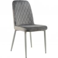 Стул Клея велюр серый / серый