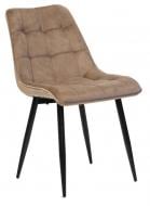 Стул Адріан велюр капучино / черный