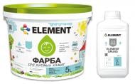 Краска акриловая Element для детских комнат шелковистый мат белая 5 л + Грунт Element Grund 2 л Краска акриловая Element для детских комнат шелковистый мат белая 5 л + Грунт Element Grund 2 л