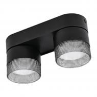 ВИТРИНА! Спот Hopfen STARK CL-2-CRISTAL SPT BK 2xGX53 черный